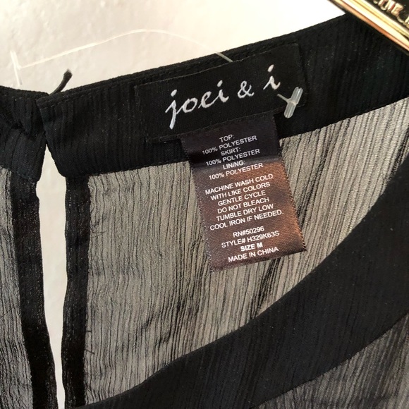 Joie & I Black Sequins Dress Sz M NWOT - Picture 5 of 6